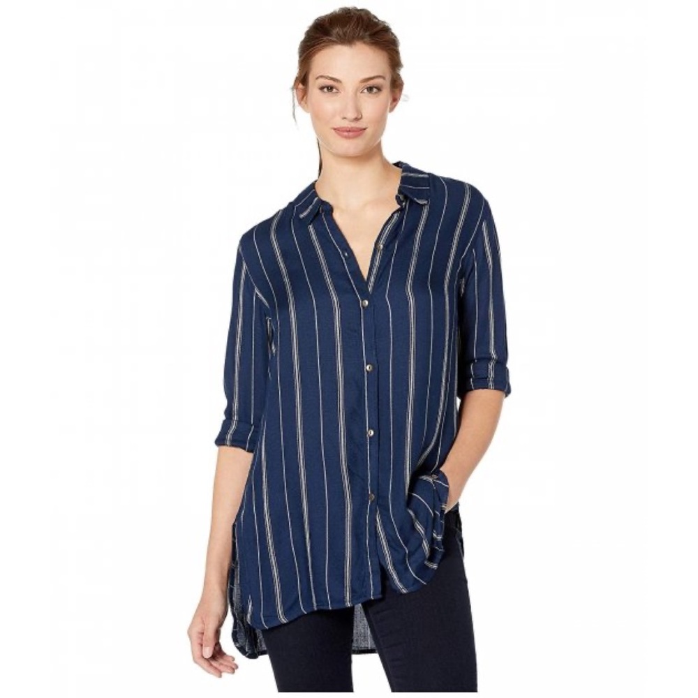 Hatley Striped Button Up Long Sleeve